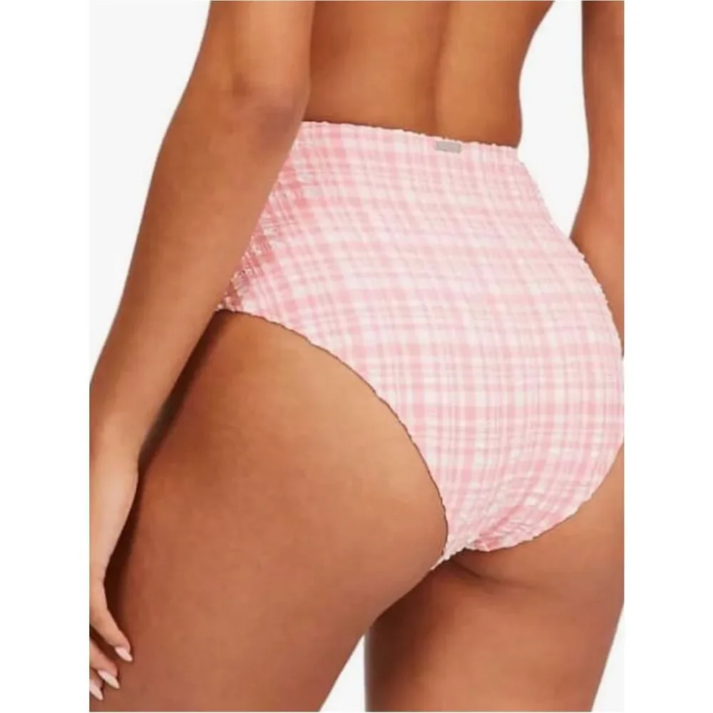 Billabong Women's Pink Tide High Waist Bikini Bottom, Pink, Large, NWT
